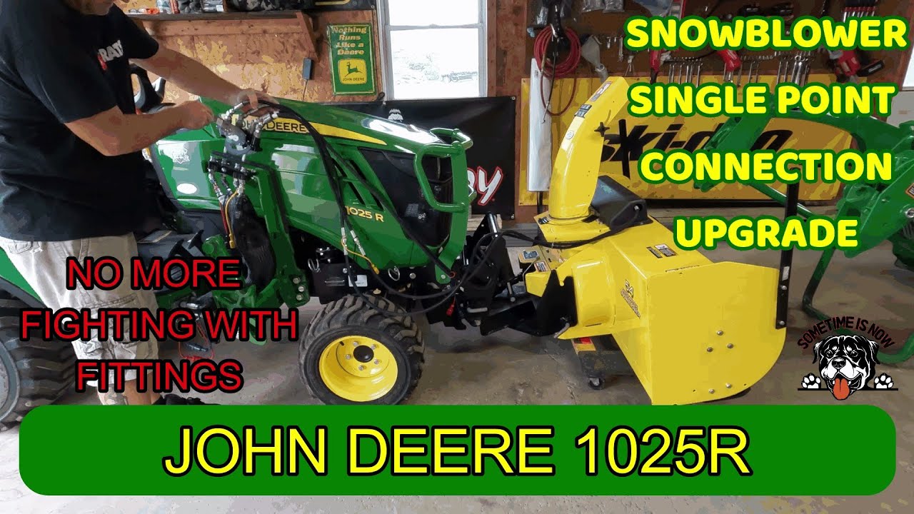 SNOWBLOWER JOHN DEERE 1025R Single Point Connection Upgrade