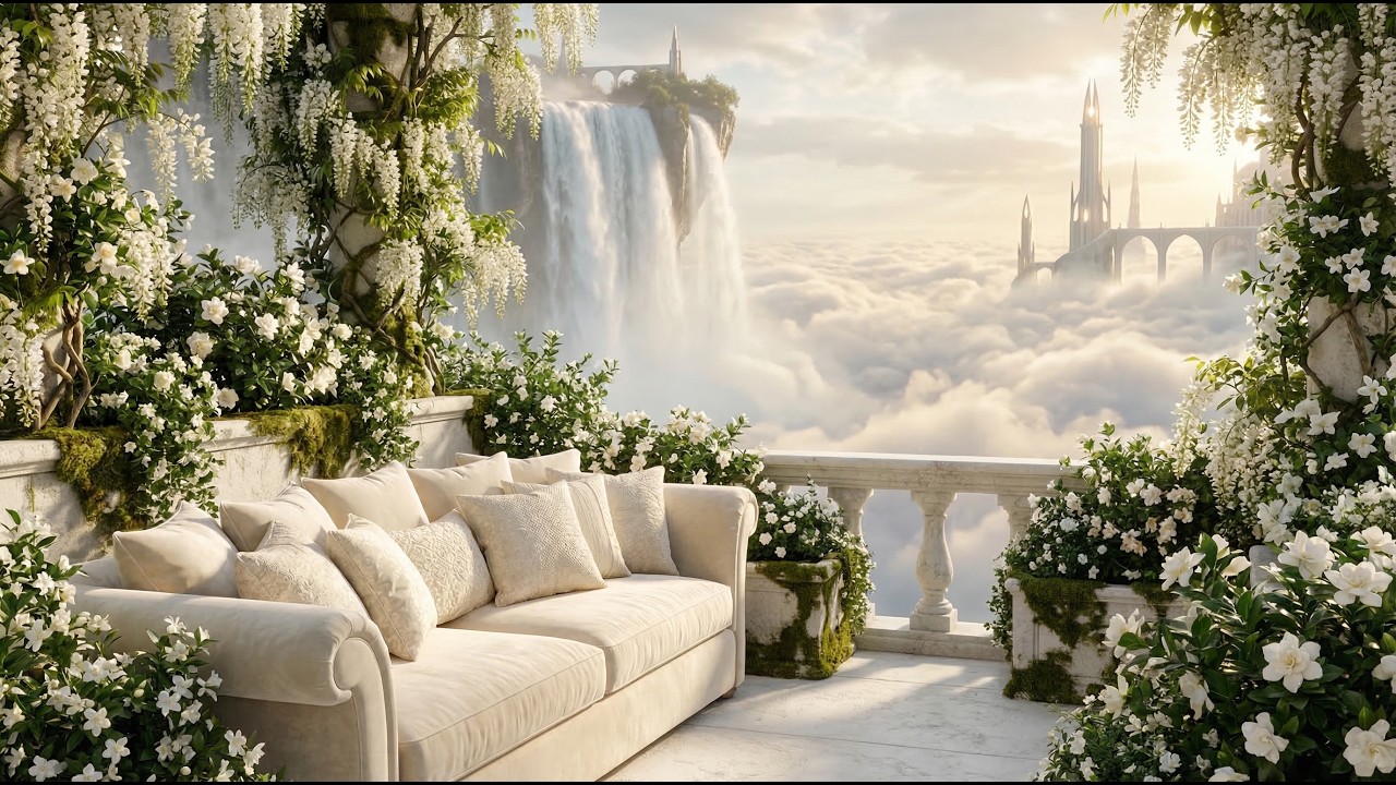 POV Journey Through the Elven Kingdom | Magical Waterfalls in a Fantasy Valley