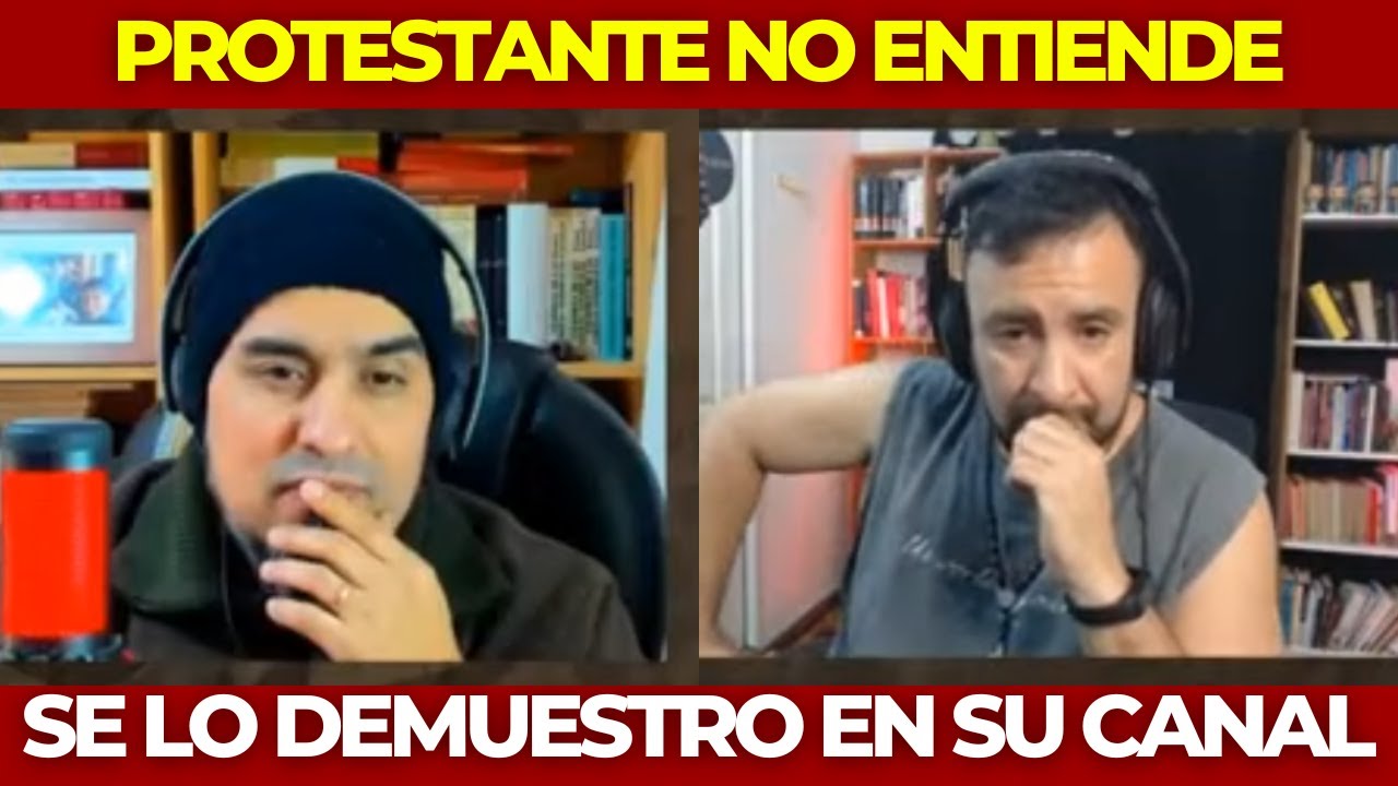 Protestante ME QUIERE REFUTAR en su canal Y LE SALE MAL!!! Le demuestro la LEGITIMIDAD DE LA IGLESIA