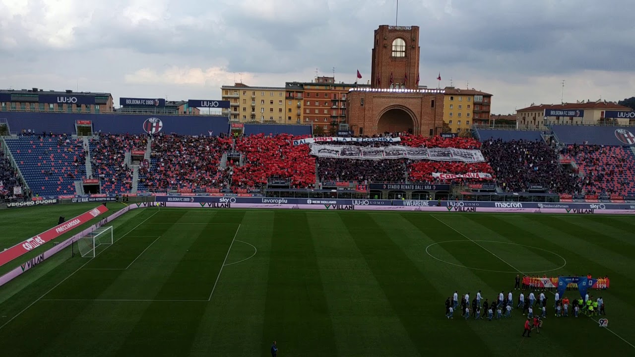 110 Anni Bologna F.C. 1909, entrata Sinisa Mihajlovic - Bologna-Lazio 6/10/2019