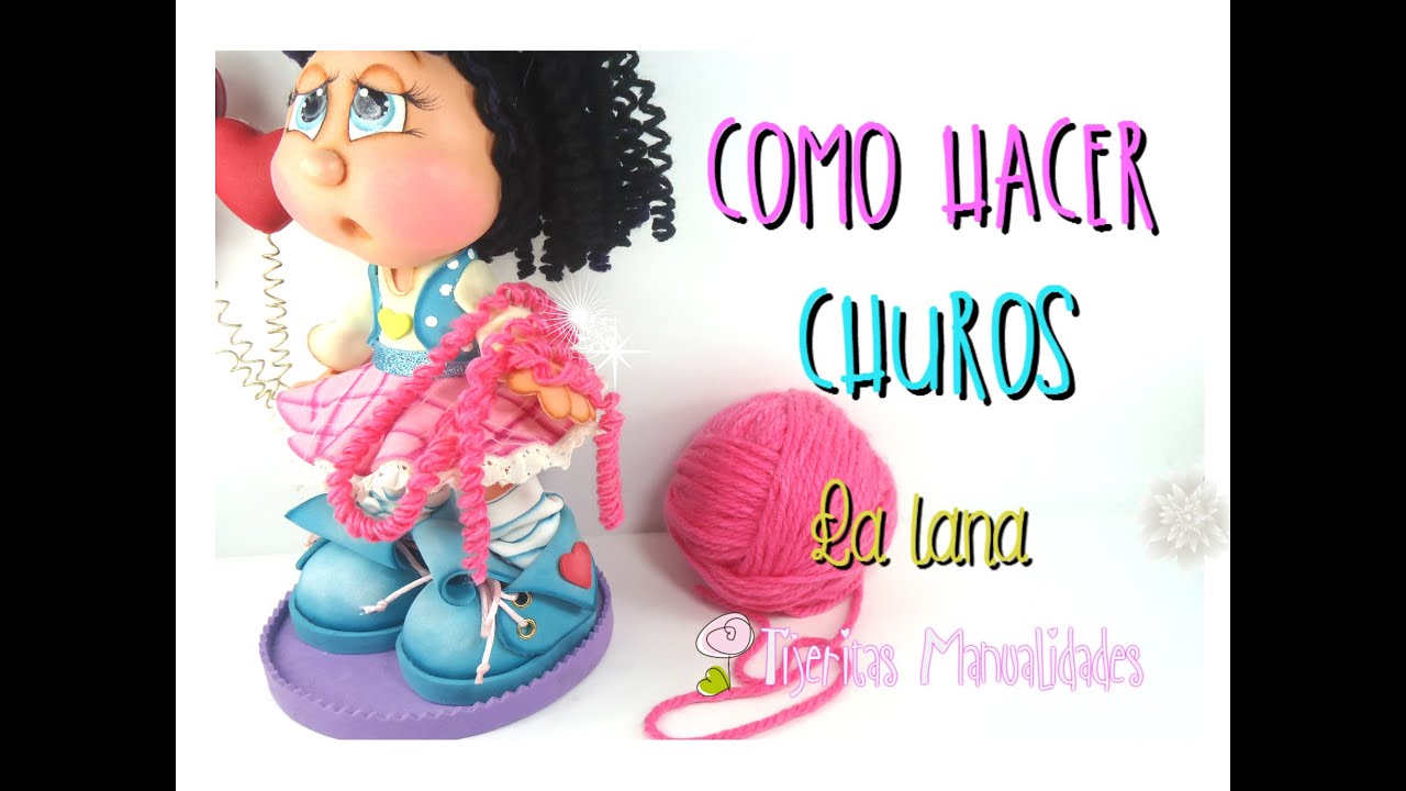 COMO HACER CHUROS RULOS CHINOS LA LANA