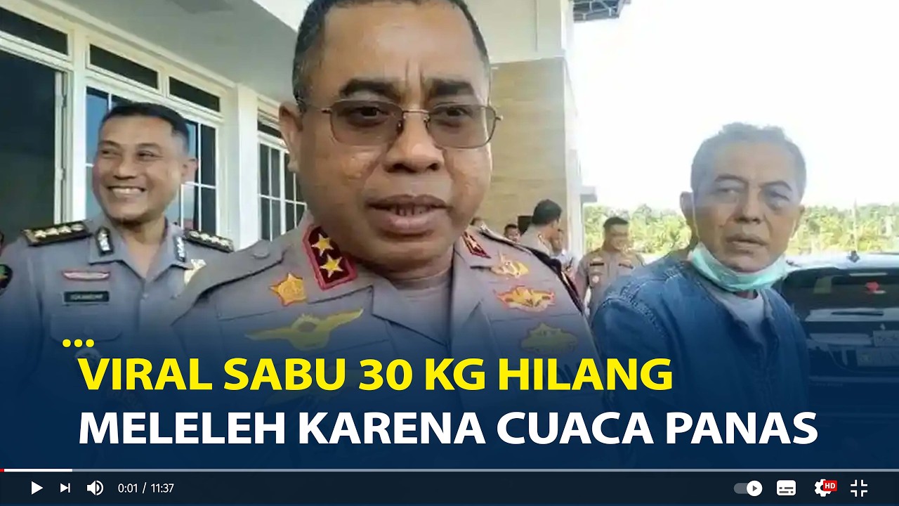 Klarifikasi Mabes Polri Viral Sabu 30 Kg Hilang, Disebut Meleleh karena Cuaca Panas