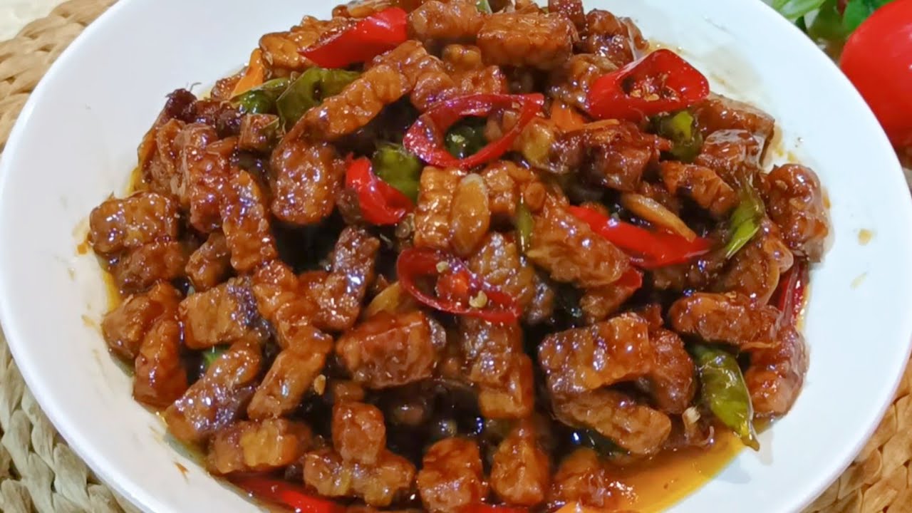 MASAK SIMPEL BIKIN KETAGIHAN , RESEP OREK TEMPE BASAH PEDAS MANIS GURIH,  OREK TEMPE