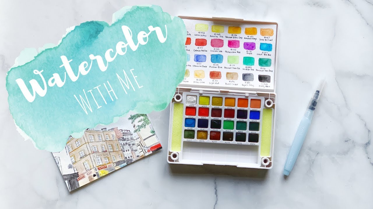 WATERCOLOR WITH ME | Trying out the Koi Watercolor Pocket Field Sketch Box + Watercolor Painting