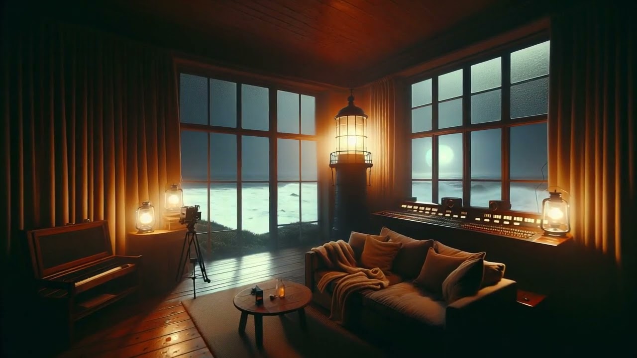 POV you're resting in a centuries-old lighthouse by the sea... | 5 hours | Sleep Sounds