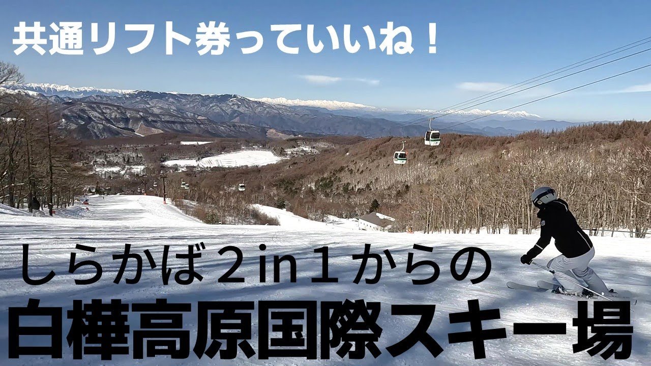 ８Pesksニコイチ堪能！白樺高原国際スキー場へ！！しらかば２in１とセット！