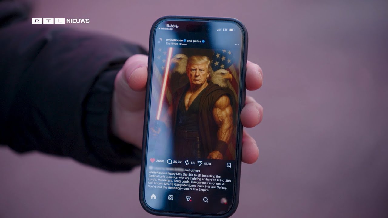 De wilde social media posts van het Witte Huis van Trump