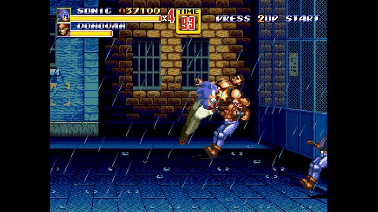 SOR2 - SONIC PLAYTHROUGH (Streets of Rage 2 New 2025 Hack)