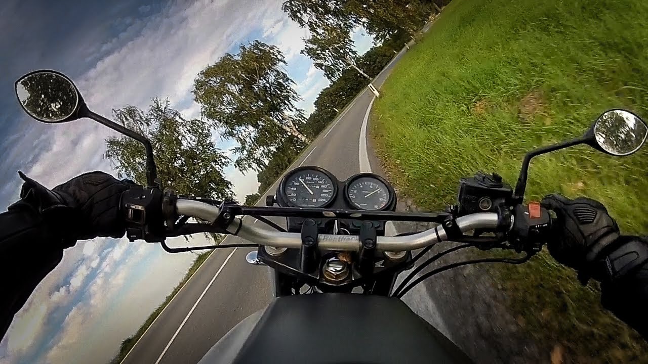 RAW onboard: little Honda GOING HARD! Honda CB500