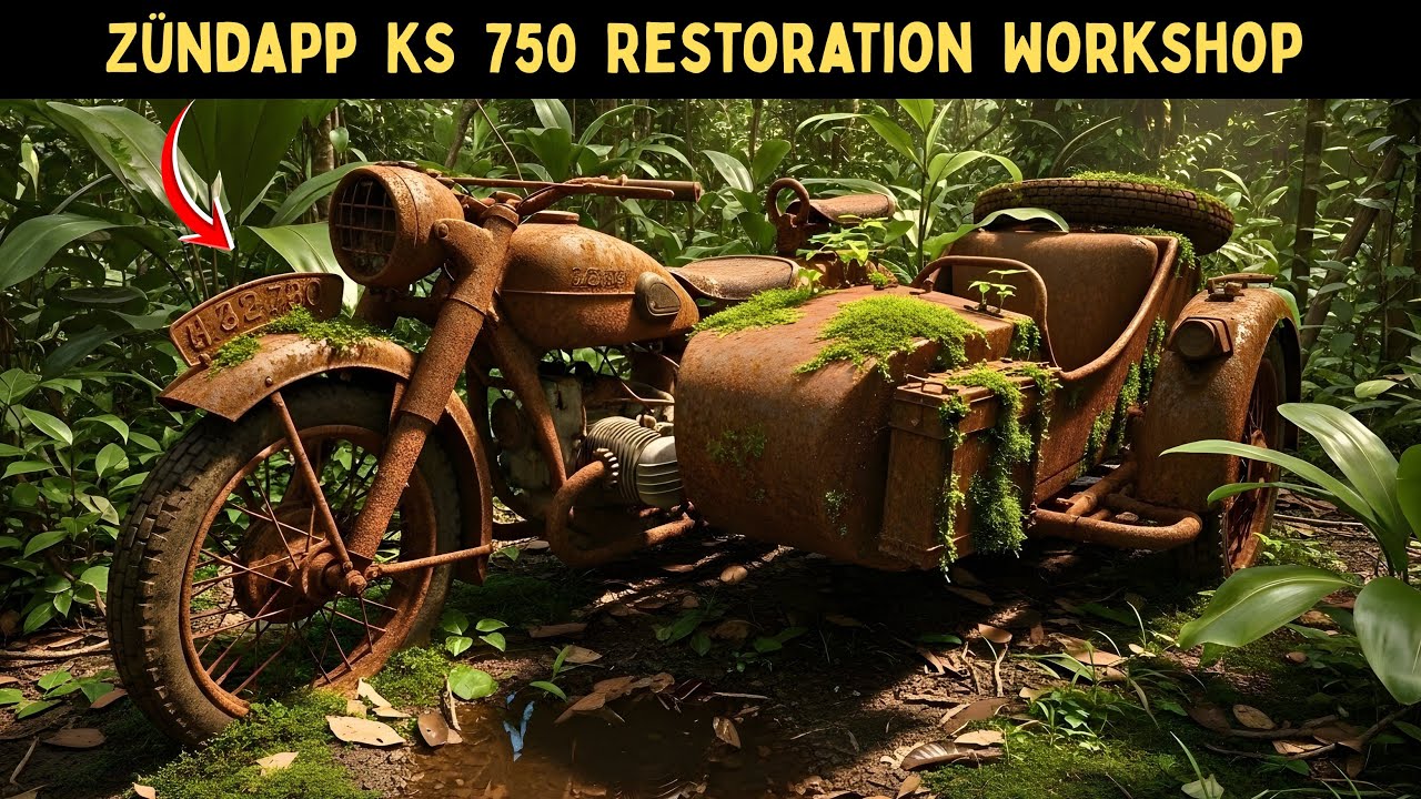 Inside the Z&uuml;ndapp KS 750 Restoration Workshop | WW2 LEGENDARY Motorcycle ASMR