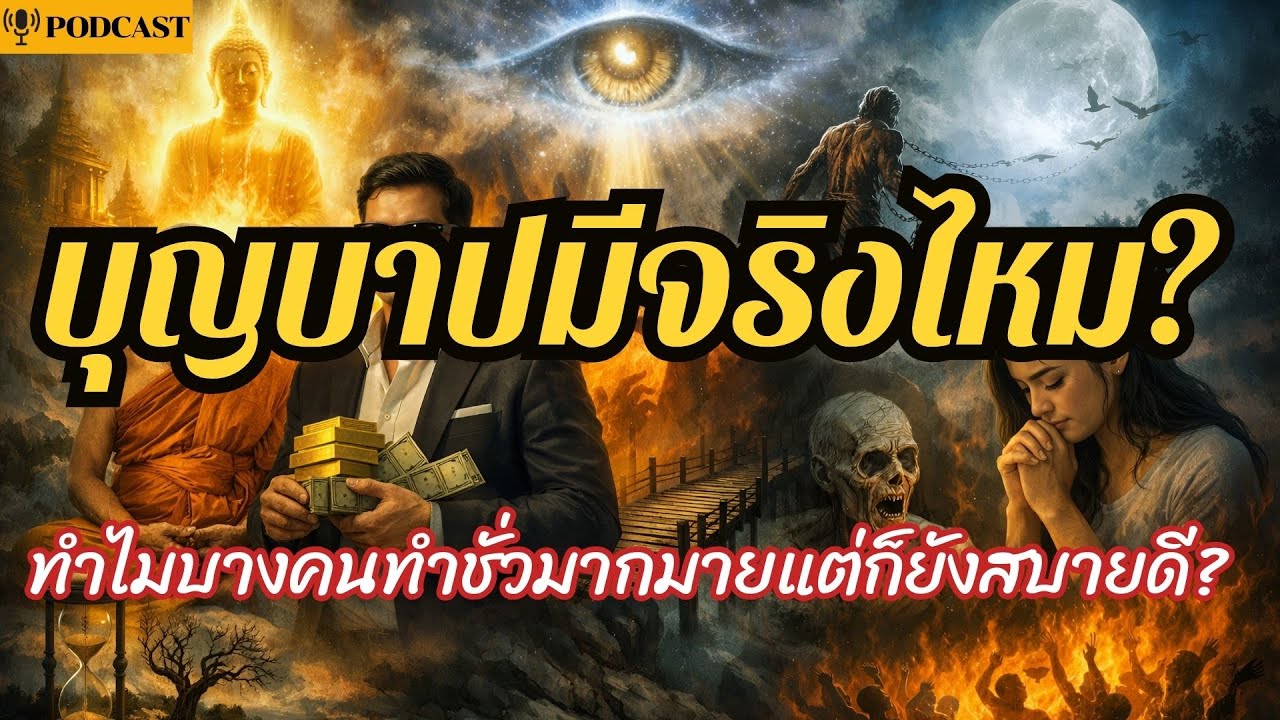 บุญบาปมีจริงไหม? ทำไมบางคนที่ทำชั่วแต่ก็ยังสบายดี ความจริงที่คุณต้องรู้! กฎแห่งกรรมที่ไม่มีใครหนีพ้น
