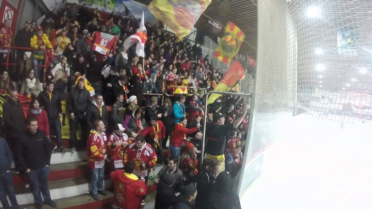 SCL-Tigers-Fans in Visp (EHC Visp 5:4 n.V. SCL Tigers, 24. Saisonspiel)