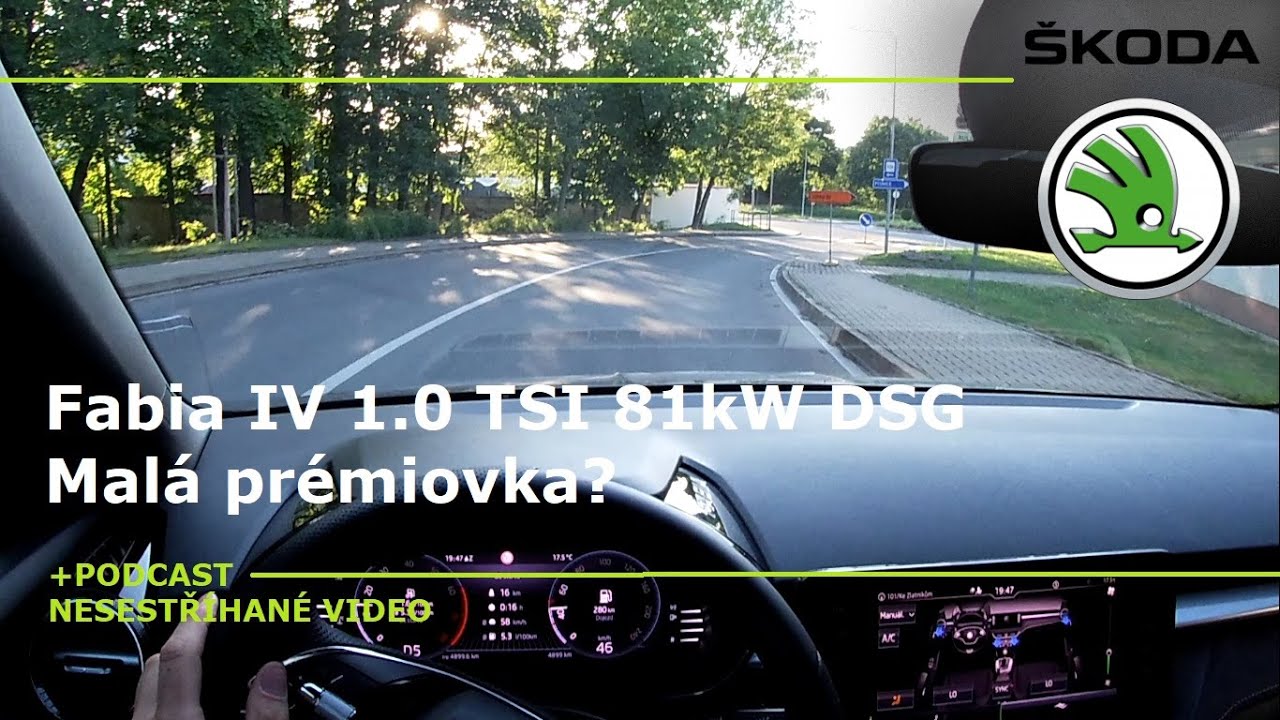 Test spotřeby po okresce - Škoda Fabia IV Style 1.0 TSI 81 kW DSG