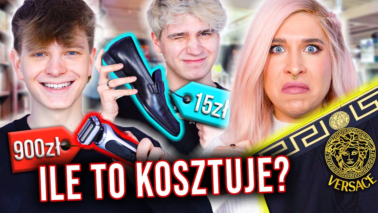 GACIE VERSACE? 🤣 ZGADUJĘ CENY RZECZY CHŁOPAKÓW! Dominik Rupiński, Paweł i Agnieszka Grzelak Vlog