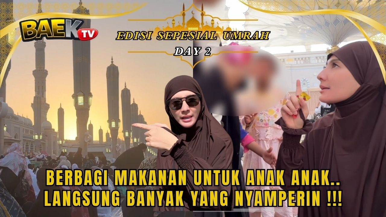 BAGI MAKANAN BUAT ANAK-ANAK DI MASJID NABAWI, LANGSUNG PADA NYAMPERIN TERMASUK IBU-IBU!!!