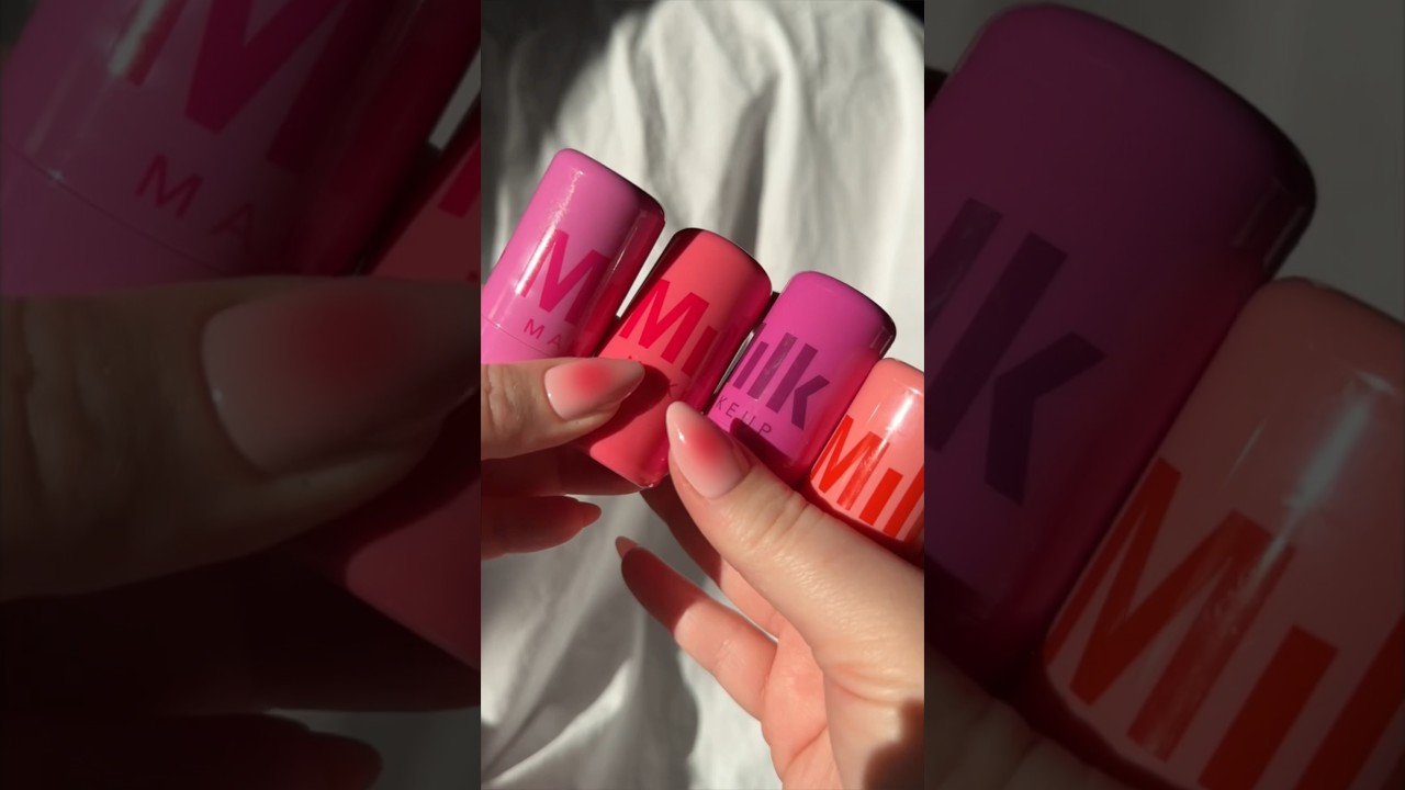 💦Milk Makeup Cooling Water Jelly Blush Swatches💦 #makeup #beauty #newatsephora #blush