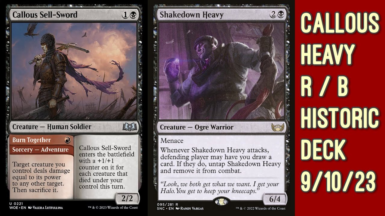 Magic the Gathering Arena CALLOUS HEAVY CREATURE  HISTORIC DECK * Gameplay by BLUE CONTROLLER
