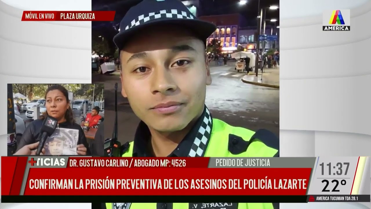 Confirman la prisión preventiva para los asesinos del policía Lazarte