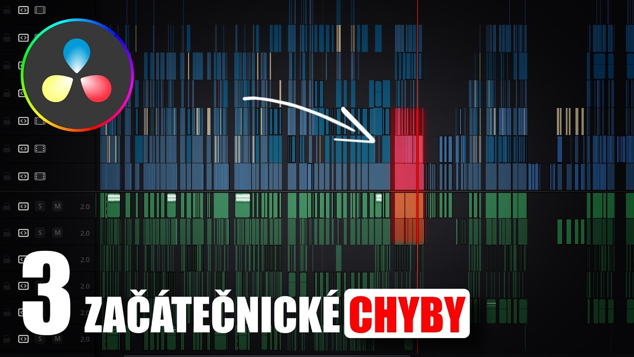 3 Začátečnické Chyby Editorů | Davinci Resolve Tutorial