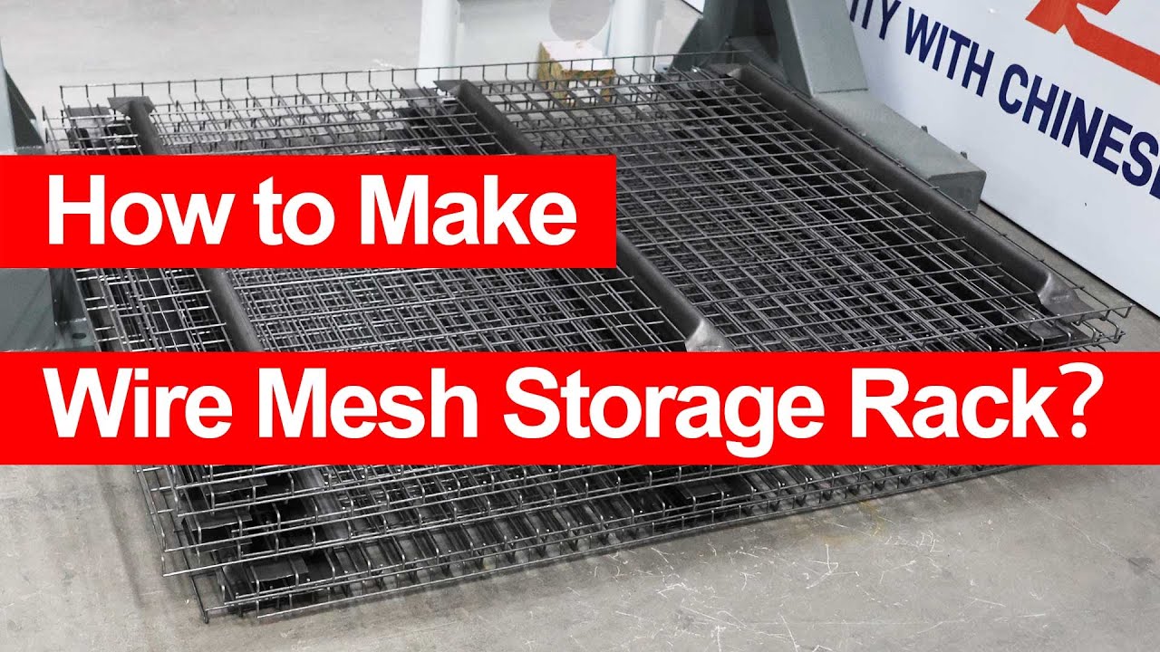 How to make Wire Mesh Storage Racks? #meshweldingmachine | DAPU&RKM Machinery