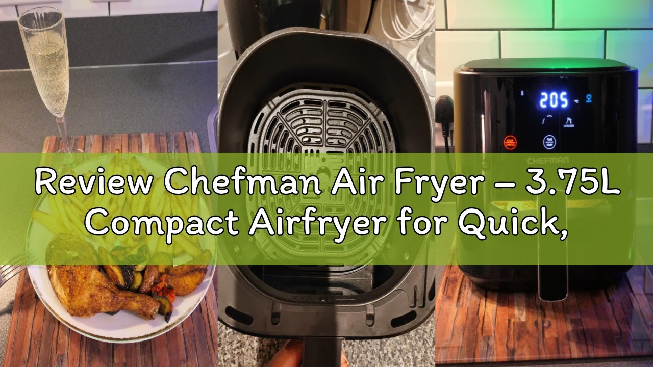 Review Chefman Air Fryer &ndash; 3.75L Compact Airfryer for Quick, Easy Meals, Features Hi-Fry Technology