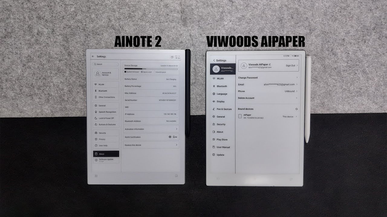 Viwoods AiPaper vs AINOTE 2 - Which E-Ink Tablet is Worth Your Money?