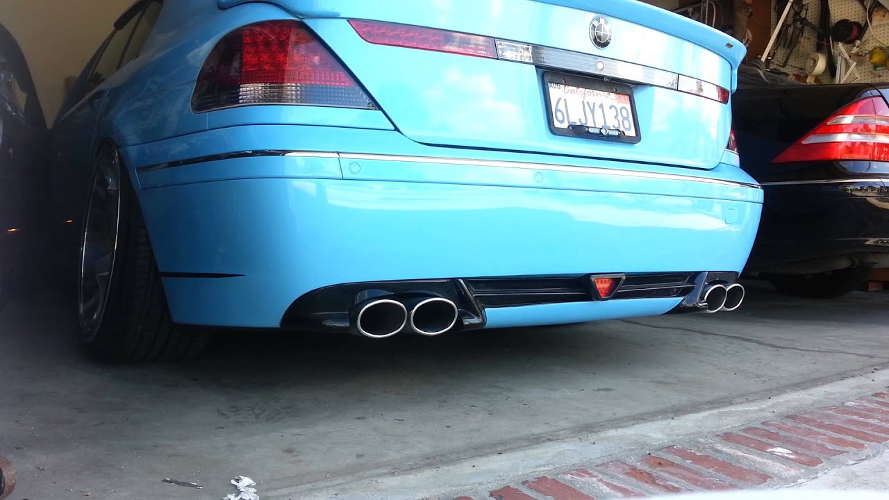 BMW 745 Start Up No resonators