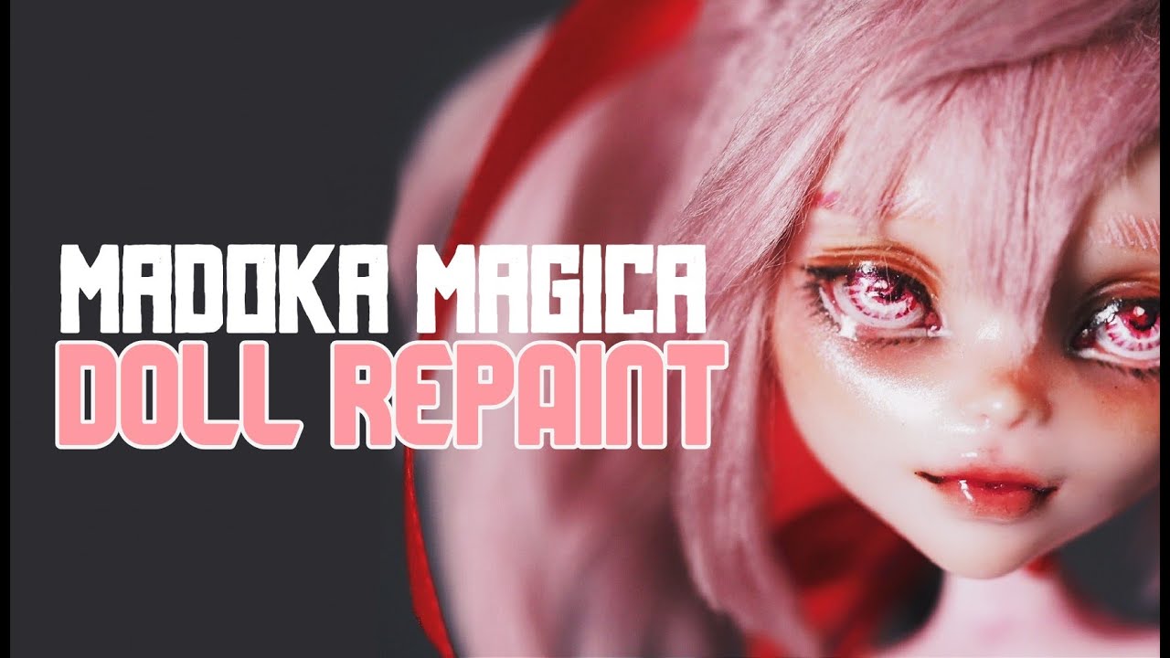 MADOKA MAGICA DOLL REPAINT | Anime OOAK | etellan