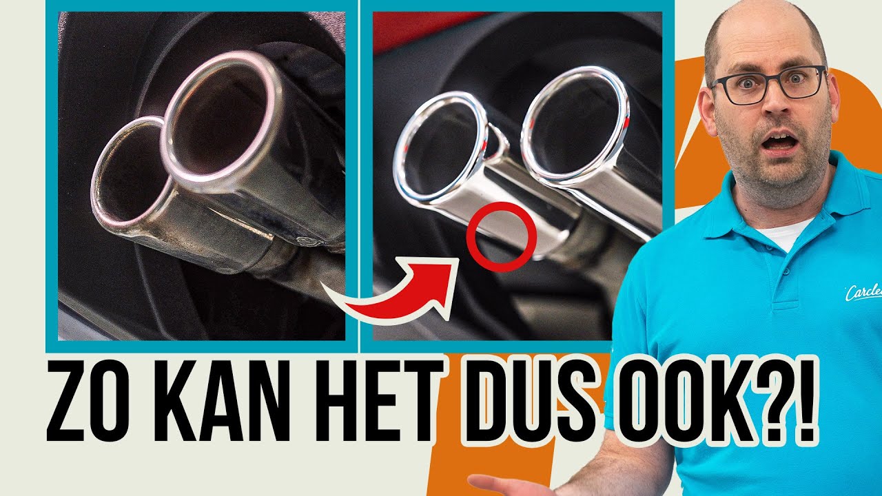 RVS sierstukken van je uitlaat in 5 minuten GLIMMEND schoon?! Zo doe je dat!
