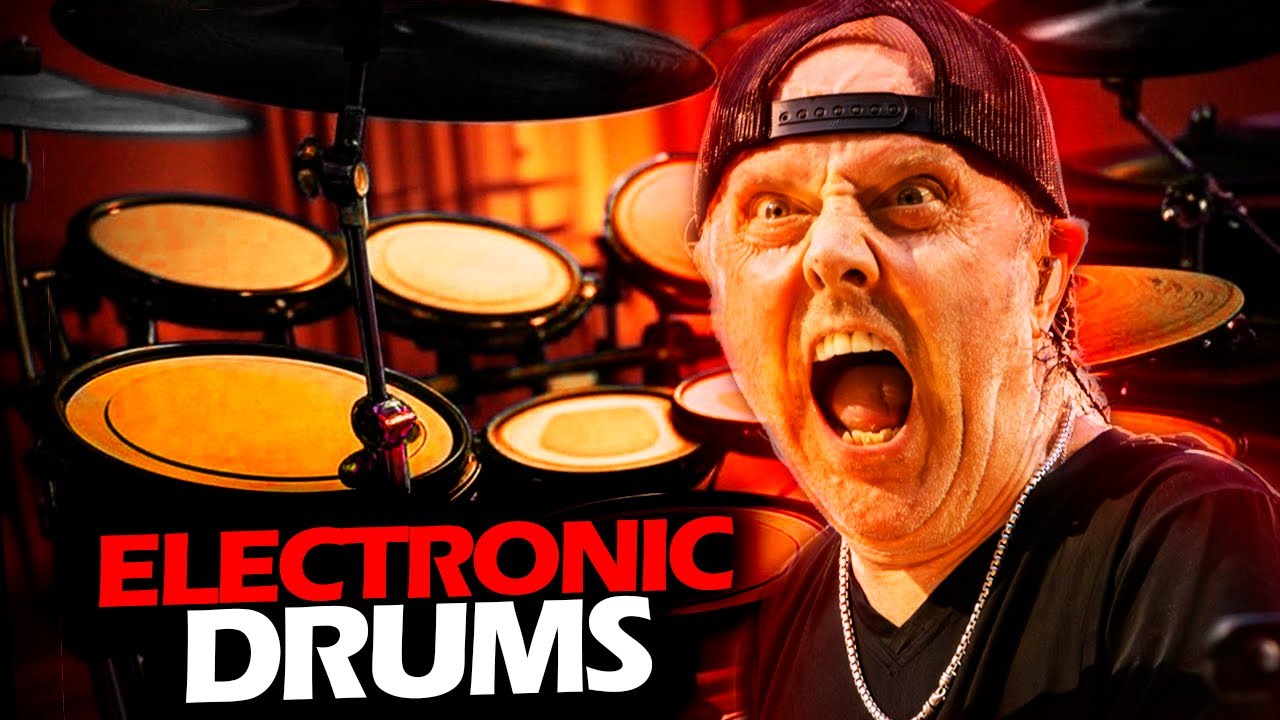 LARS ULRICH PLAYING ELECTRONIC DRUMS FOR THE FIRST TIME  #METALLICA