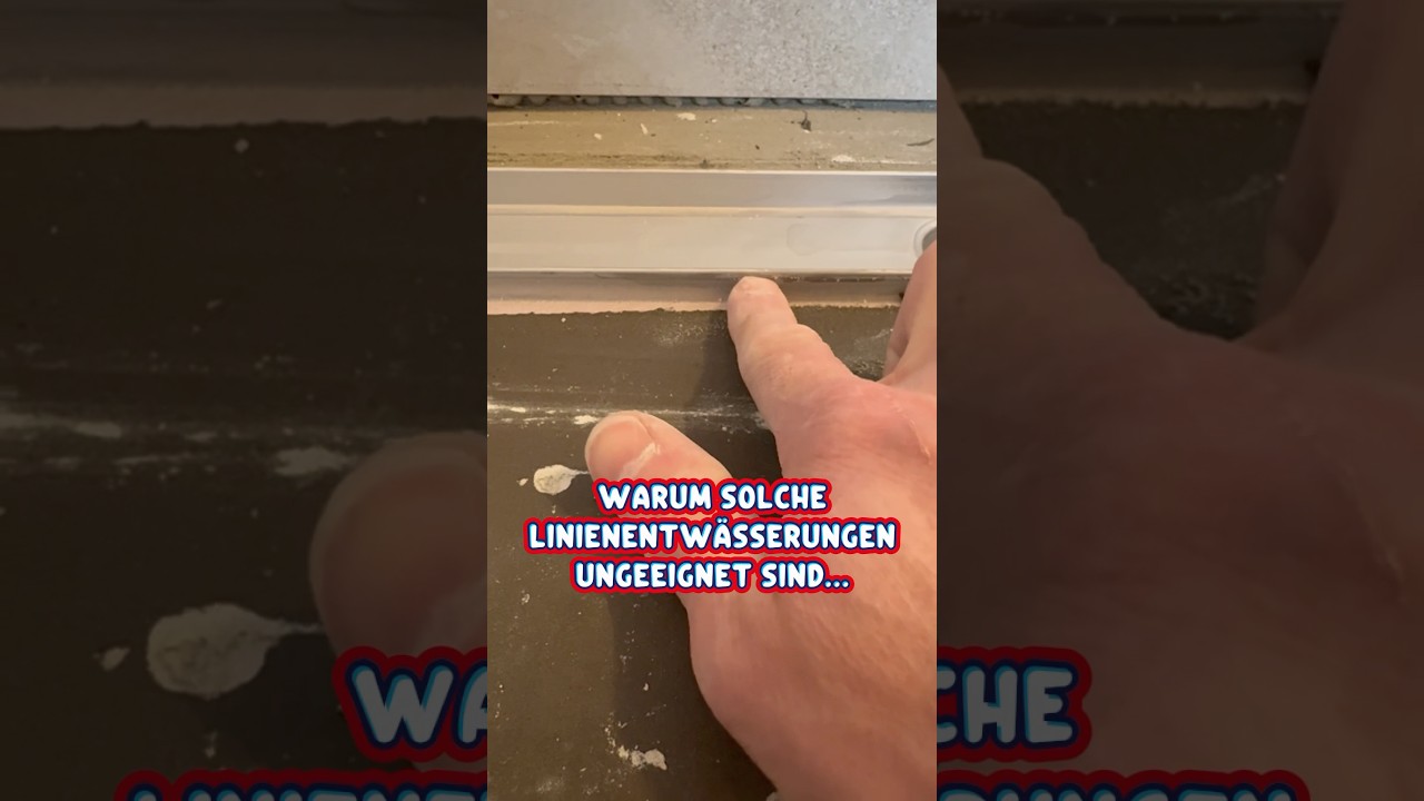 Achtung! Vermeide diesen Fehler! Duschrinne verbauen! #fliesenleger #fehler #diy #qualit&auml;t #tiles