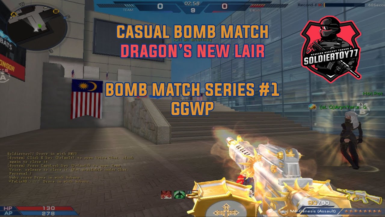 M.A.T Online 2 - Casual Bomb Match #1 - Map Dragon's New Lair