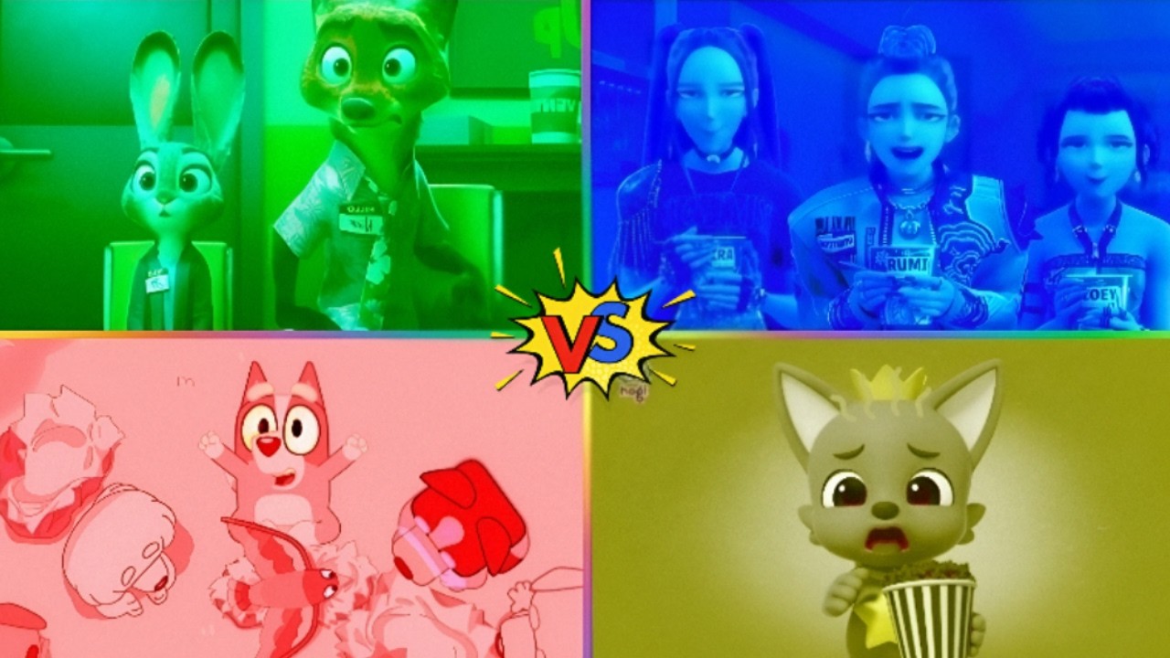 Zootopia 2 🆚️ KPop Demon Hunters 🆚️ Bluey 🆚️ Pinkfong - Coffin Dance Song!