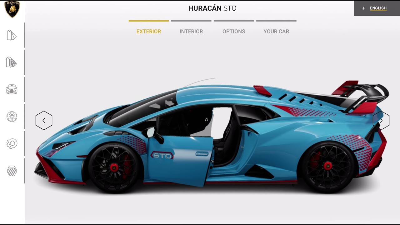 Lamborghini Huracan STO Configurator