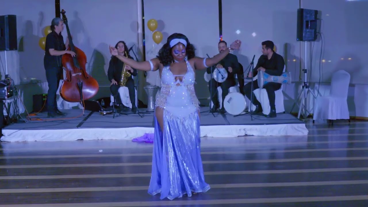 Bellydancer Khuzama Performing to Live band