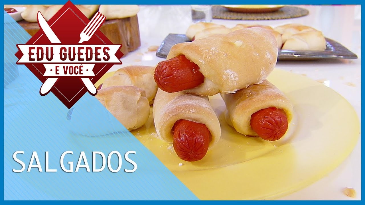Edu Guedes ensina a preparar receitas de salgados para festa