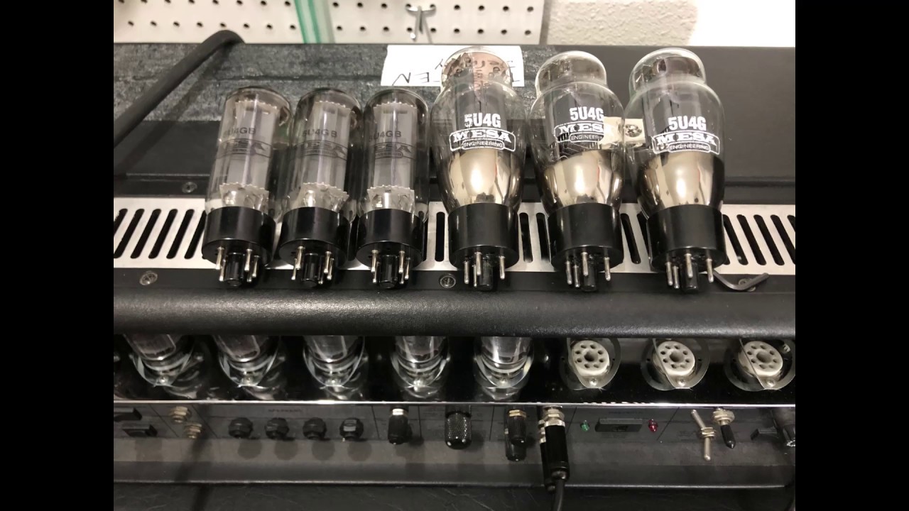 5U4G vs. 5U4GB Rectifier Tube Test in a Mesa Boogie Triple Rectifier