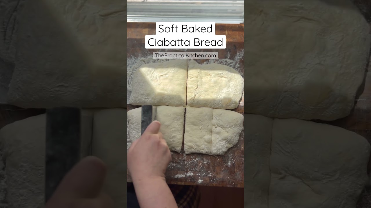 You can make this ciabatta bread in 3 hours! #ciabatta #breadrecipe #breadrecipes