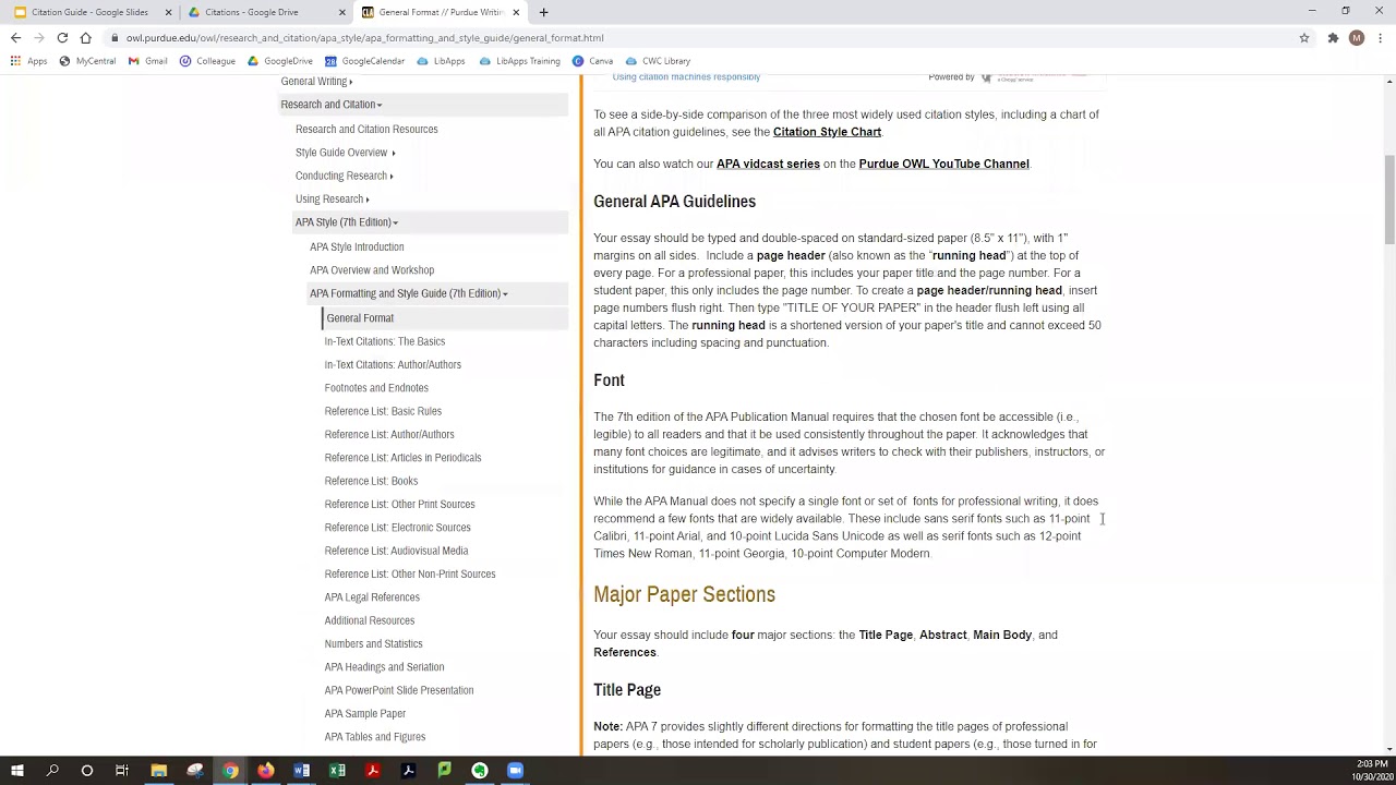 APA - OWL Purdue