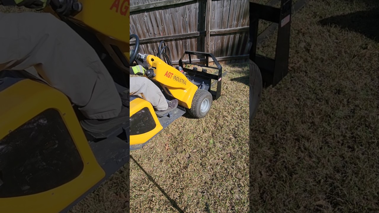 Testing the lifting capacity of AGT 230 3 Wheel Loader