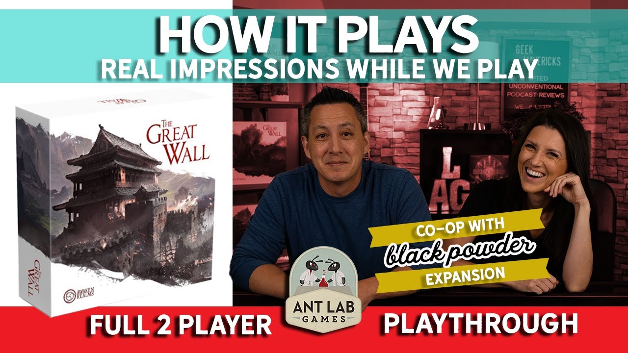 How it Plays: The Great Wall Boardgame 2-Player Gameplay