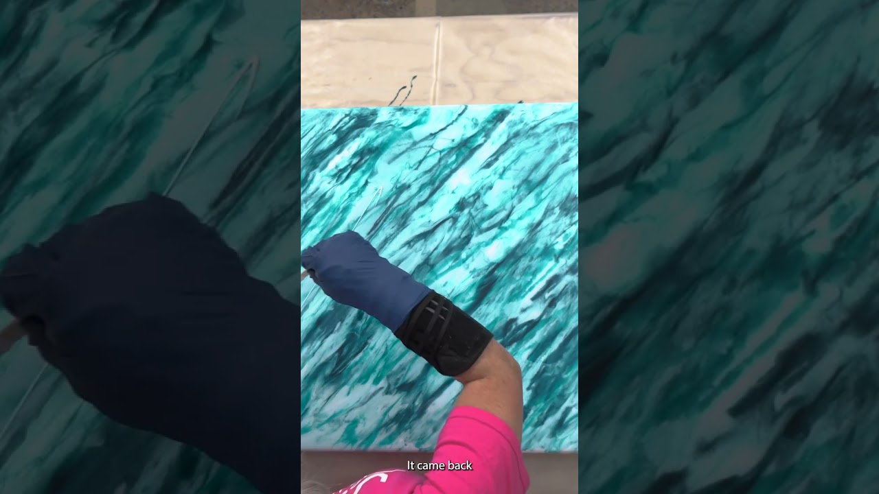 Coastal blue epoxy finish! full DIY Epoxy Tutorial soon | RK3 Designs