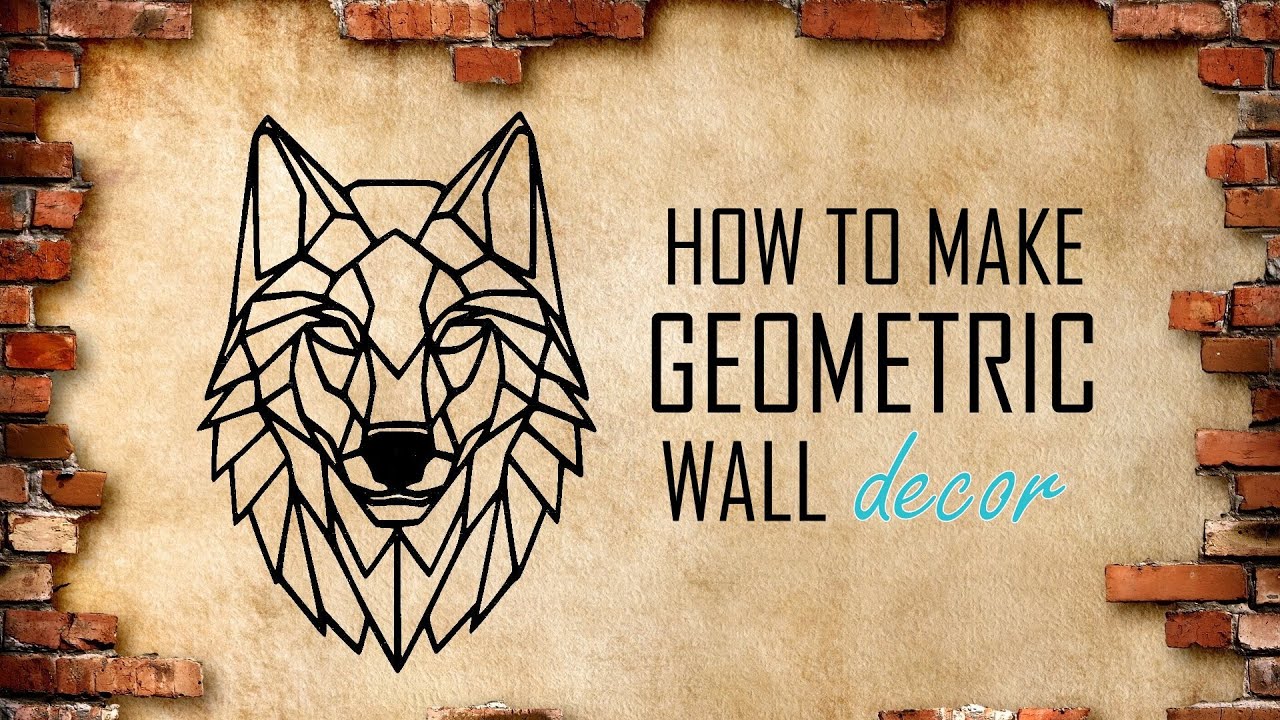 Geometric Wall Decor | DIY Simple Wall Decoration | Home Decor Ideas