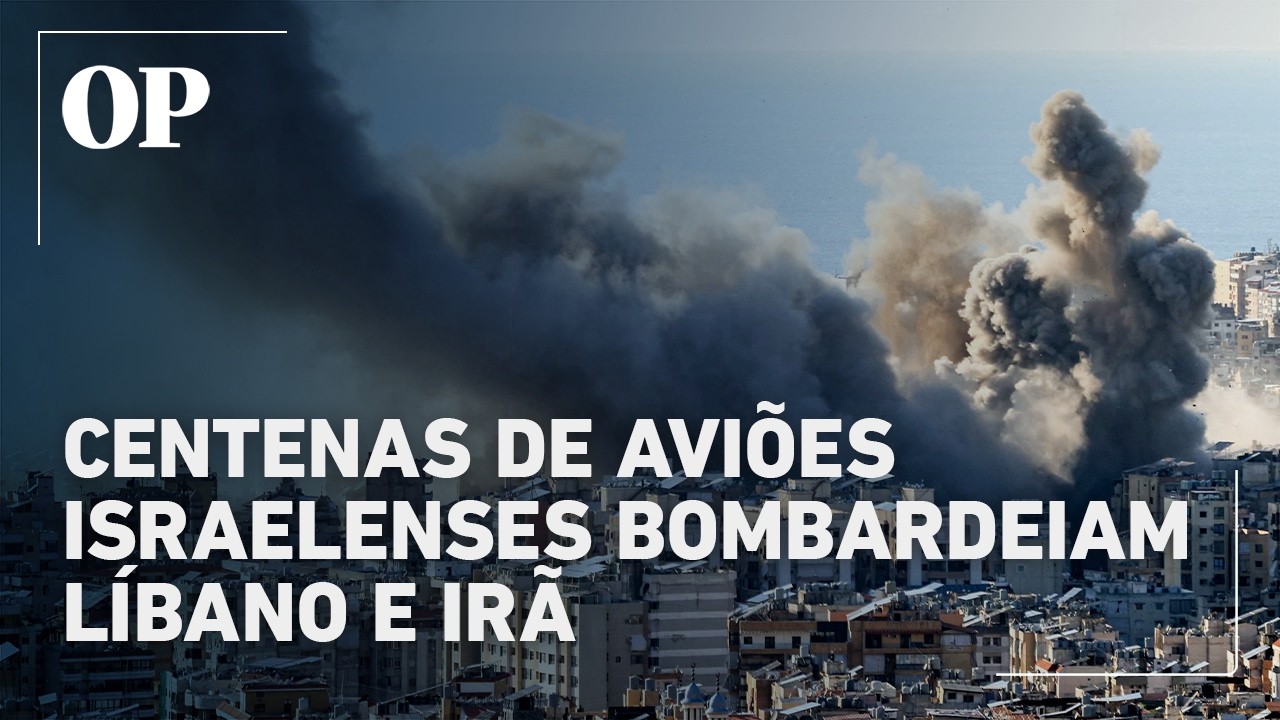 Centenas de aviões israelenses bombardeiam Líbano e Irã
