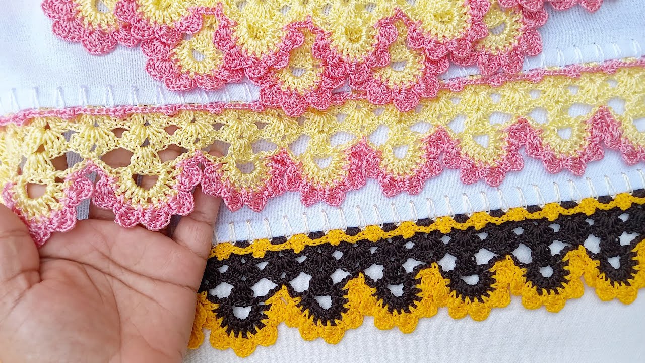 BICO DE CROCHÊ PARA PANO DE PRATO GIRASSOL 🌻