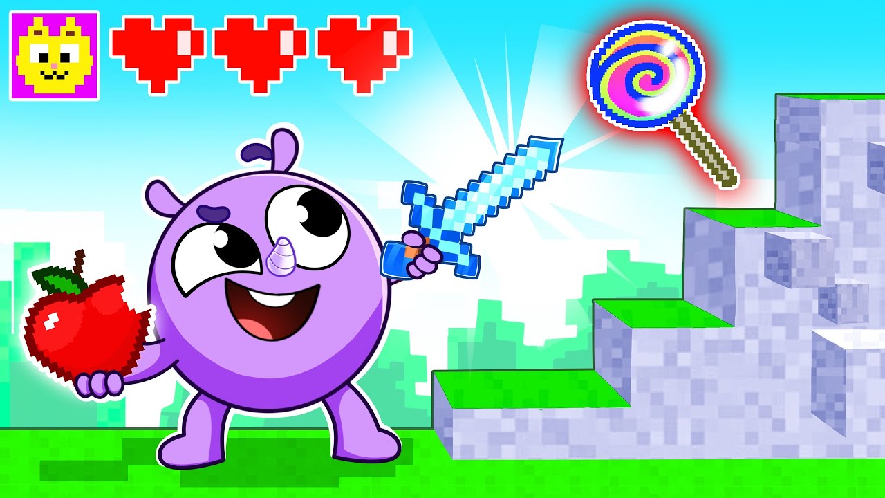 Yes Yes Fruits Song🍎🍏 Minecraft Game Adventures | Kids Songs 🐱🐨🐰🦁And Nursery Rhymes