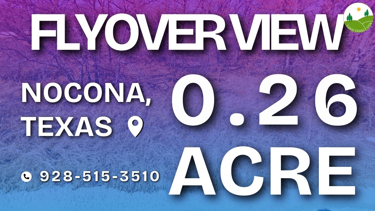 Fly Over - 0.26  acre land for sale in Nocona, Texas [R000018948]