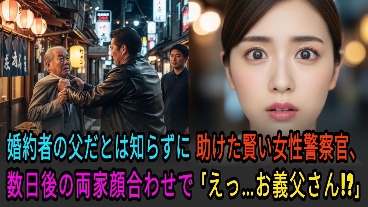 婚約者の父だとは知らずに助けた賢い女性警察官、数日後の両家顔合わせで「えっ…お、おじいさん!?」｜実話｜感動する話｜オーディオブック