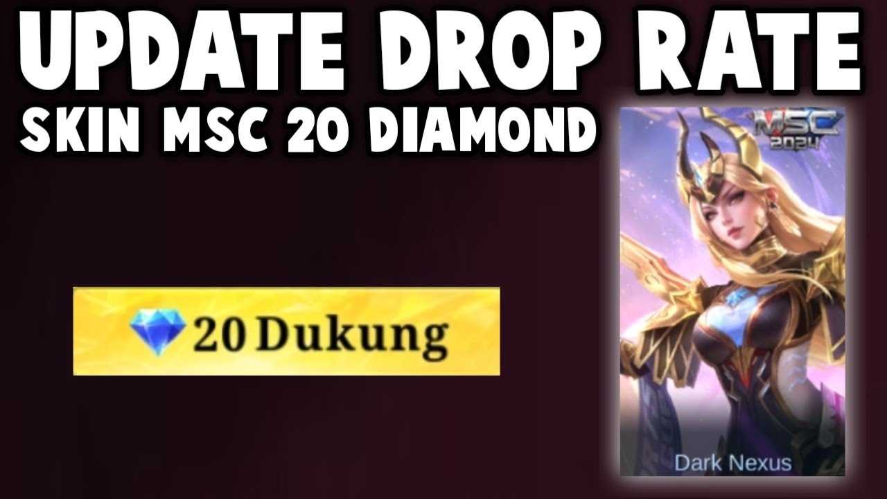 KATANYA SEKALI BUKA LANGSUNG DAPET SKIN MSC VALENTINA 20 DIAMOND, UPDATE DROP RATE MSC SUPPORT CHEST