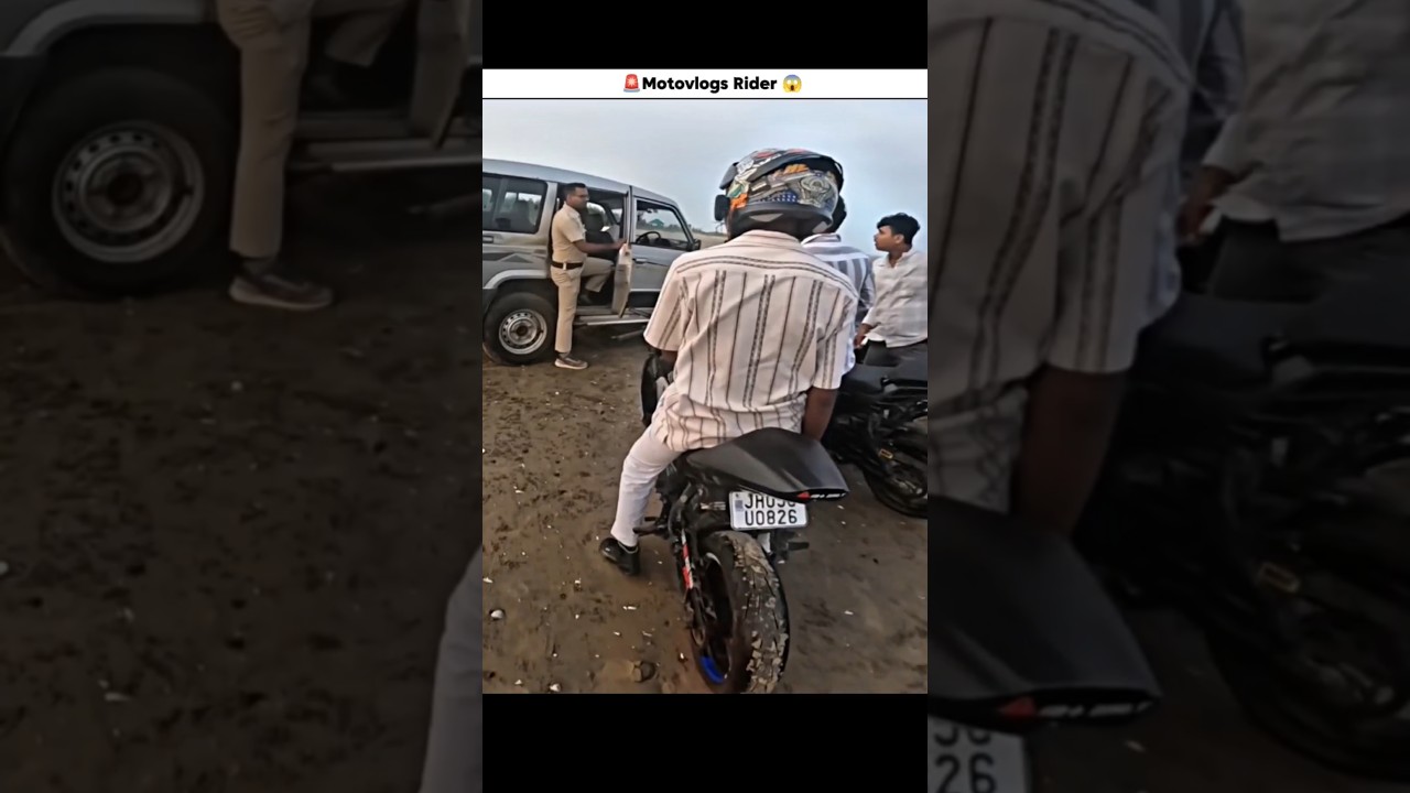 Gunda Police Wala West Bengal beach Me kya huaa 😱#shorts#biker#motovloger#motorcycle#rider#police